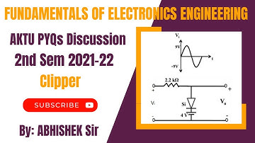 Clipper circuit | Fundamentals of Electronics Engineering (2nd Sem 2021-22) | AKTU B.Tech First Year