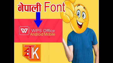 Nepali Font in Mobile WPS Office