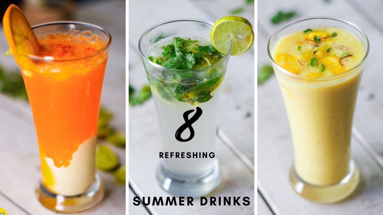 8 Best Summer Drinks Recipes | Refreshing Drinks | गर्मियों  के शरबत | MintsRecipes