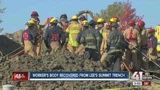 Worker's body recovered from Lee's Summit trench