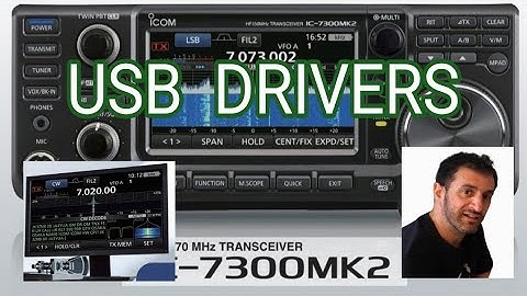 install : USB DRIVERS ICOM 7300 MK2