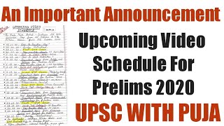 An Important Announcement For All Of You From UPSC WITH PUJA ||