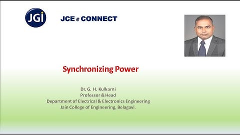 Alternator_ Synchronizing Power