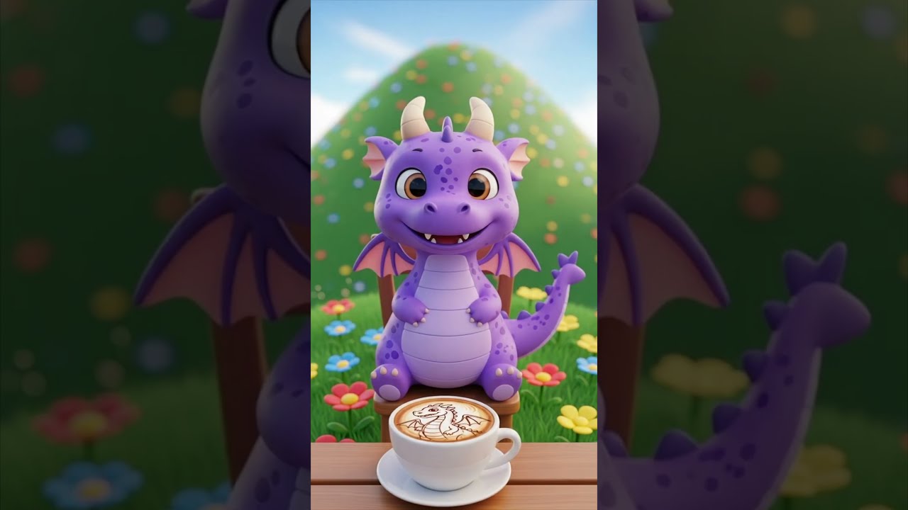 AI Whimsy Day In My Life A Purple Dragon 