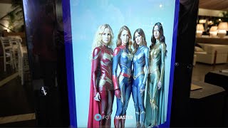 Mirror X Booth: Group AI Headshots in Action at a Corporate Event