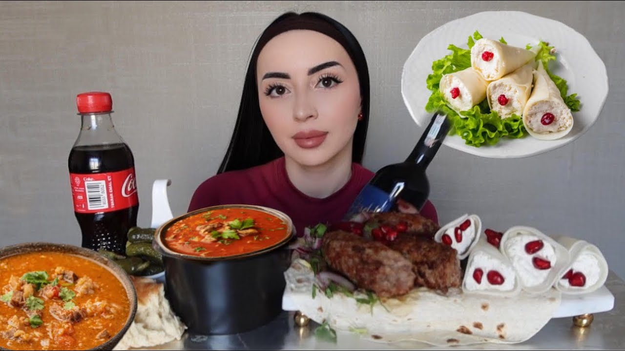 КОНФЛИКТ С МАМОЙ 🇬🇪 ХАРЧО, НАДУГИ Mukbang AE💞