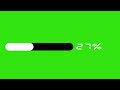 Green Background With 100 Percent Progress Bar loading bar