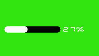 Green Background With 100 Percent Progress Bar loading bar