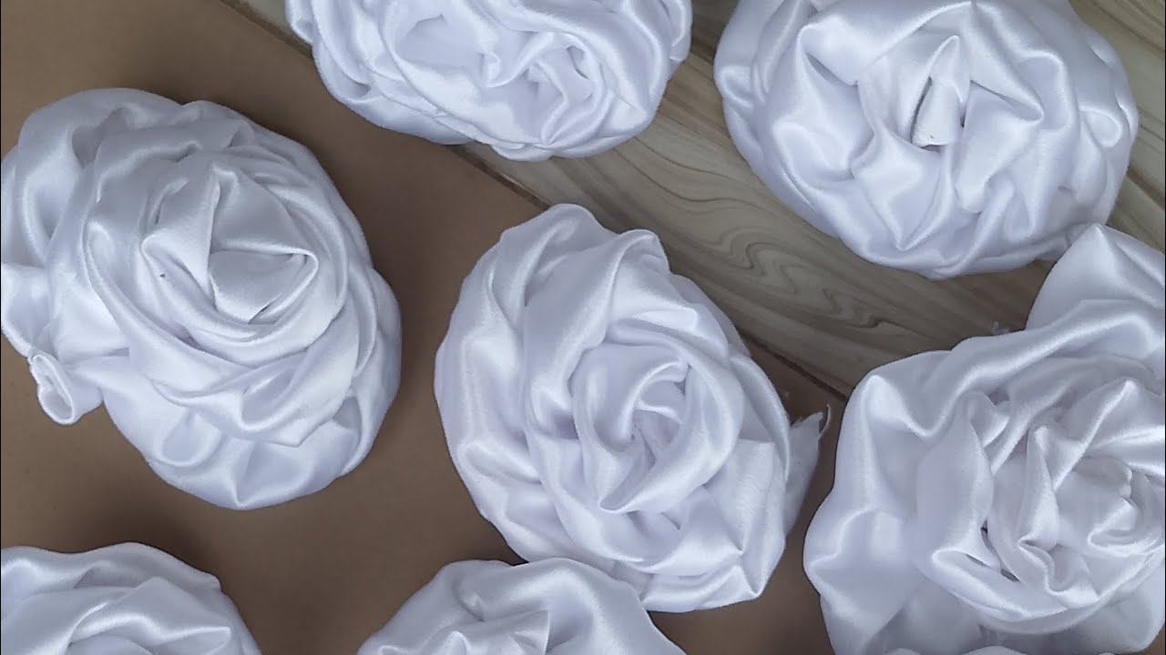 HOW TO MAKE A FABRIC ROSE.(Beginners friendly)