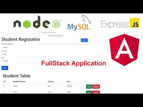 Nodejs Angular with Mysql Crud Application