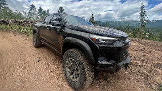 2023 Chevy Colorado ZR2 off roading at Slaughterhouse Gulch (Road)