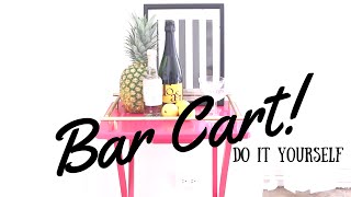 VIEWER REQUEST: Bar Cart DIY For A Small Space Instagram http://www.Instagram.com/MissKristagram Subscribe - http://bit.ly/1pwAwp3 Facebook - http://www.facebook.com/