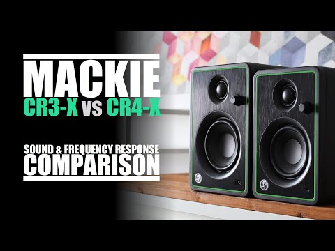 Mackie CR3-X  vs  Mackie CR4-X  ||  Sound, Distortion & Frequency Response Comparison