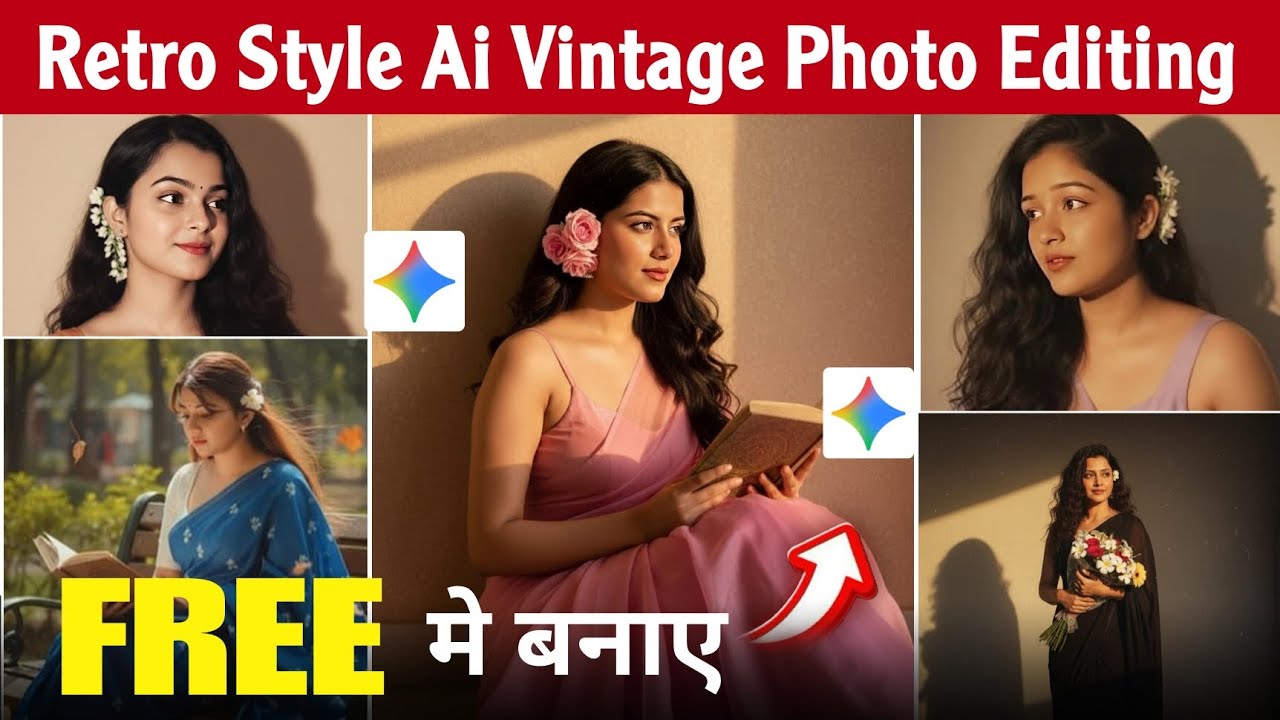 Instagram Trending Retro Style Ai Photo Editing | Viral Retro Style Vintage Photo Editing