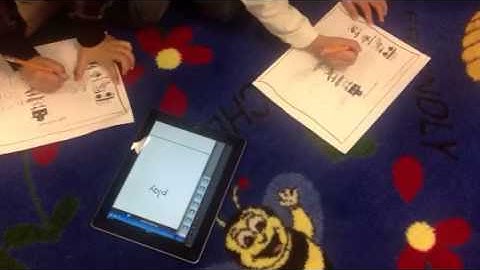 Using QR codes for a sight word hunt in Kindergarten