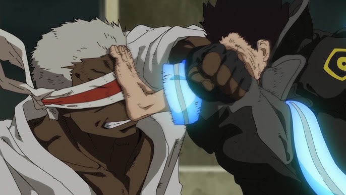 Shinra & Arthur vs Captain Leonard Burns - Practice Fight