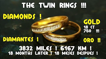 fantastic story fabulous discoveries amazing treasure 2 twin gold / diamonds rings found