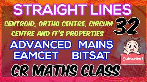 STRAIGHT LINES part32//Shortcut method /Advanced, Mains//Eamcet,Bitsat//INTER, CBSE //CR MATHS CLASS