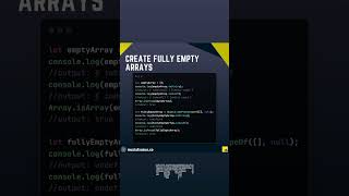 Javascript, Create Fully Empty Array #javascript