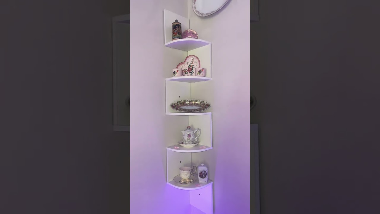 5 Tier Floating Corner Shelf