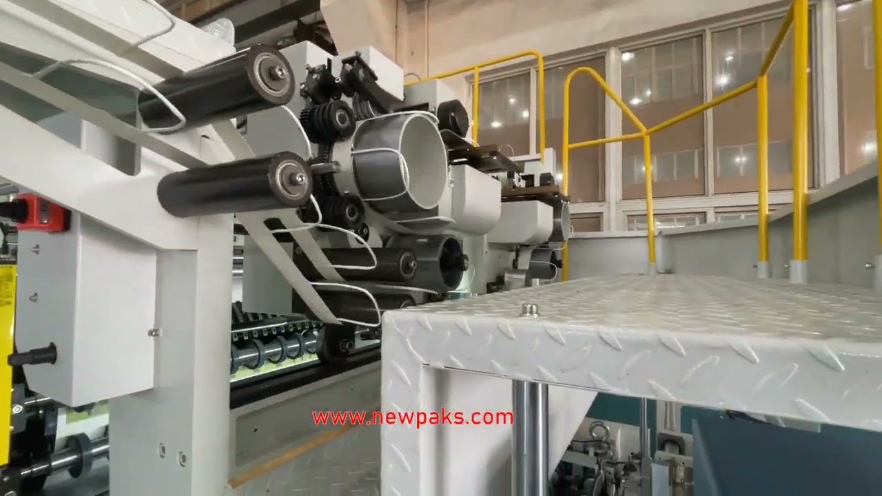 Automatic Sheet Feeding Paper Bag Making Machine with Top&Bottom Reinforced Card for Gift Paper Bag