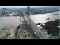 Bangkok Rama 9 Bridge Construction Update Drone Shots 🇹🇭 Thailand