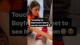 Touching My Boyfriend Feet See His Reaction Pragati Verma Latest New Instagram Reel