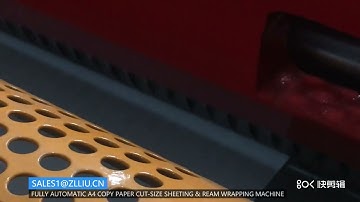 Automatic A4 copy paper cut size sheeting and ream wrapping machine DTCP A4 30  DONGTENG MACHINERY