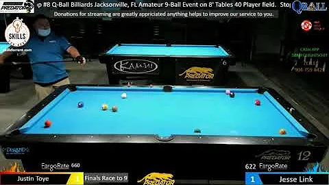 Justin Toye vs Jesse Link | 2021 Q-Ball Billiards ...