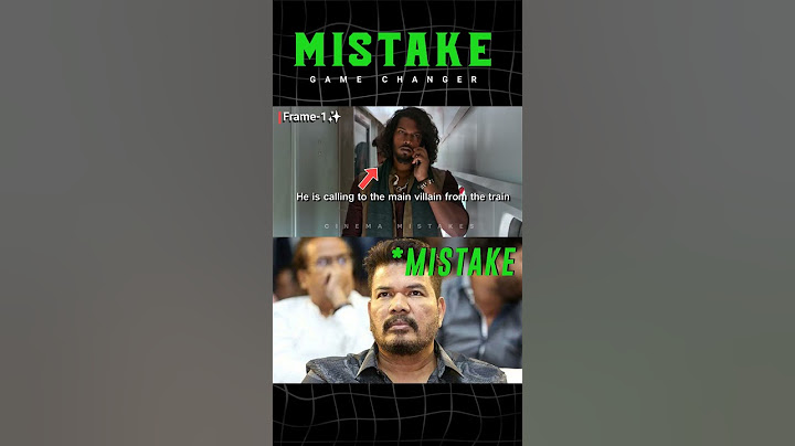 Game Changer Movie Mistake By S.Shankar | Ram Charan | Cinema Mistakes | #shorts #trending