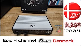 B2 Audio Amp Dyno RAGE 1200.4 V2 4 channel car audio amplifier review