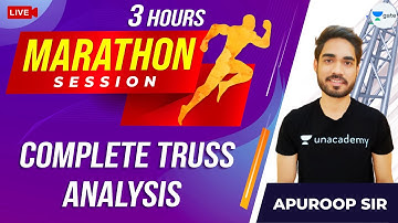 3 Hours Marathon Session | Complete Truss Analysis | Engineering Mechanics | GATE ME 2021 Exam