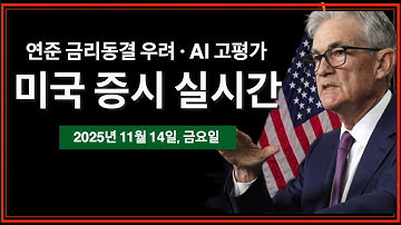 (실시간) 연준 금리동결 우려 · AI 고평가 | 주간 옵션 만기일 | 소매 지수, PPI 물가지수 다음주로 연기 | 비트코인, 미국주식 실시간