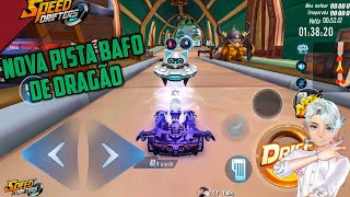 JOGUEI NA NOVA PISTA BAFO DE DRAGÃO!! SPEED DRIFTERS BR NOVA ATUALIZAÇÃO