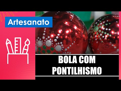 Aprenda a fazer bola com pontilhismo para seu Natal com a artesã Eunice Oliveira – 22/11/24