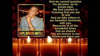 Daryl Bernard Anatole memeorial