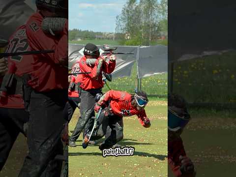Slow motion dive to snake #shorts #paintball #speedball #paintballing