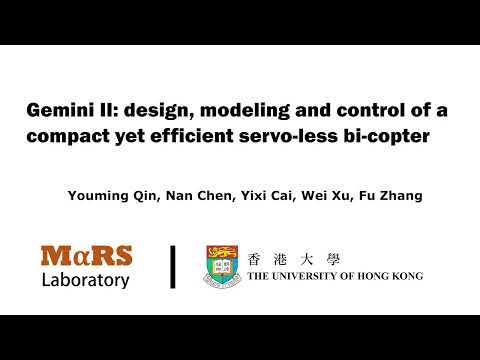 Gemini II: Design, Modeling, and Control of a Compact Yet Efficient Servoless Bi-copter