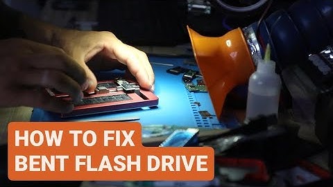 how to recover data if the flash drive got bent.