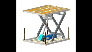 Rigid chain type high efficiency table lift