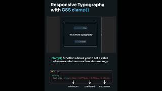 ✨ Responsive Typography with clamp() in CSS