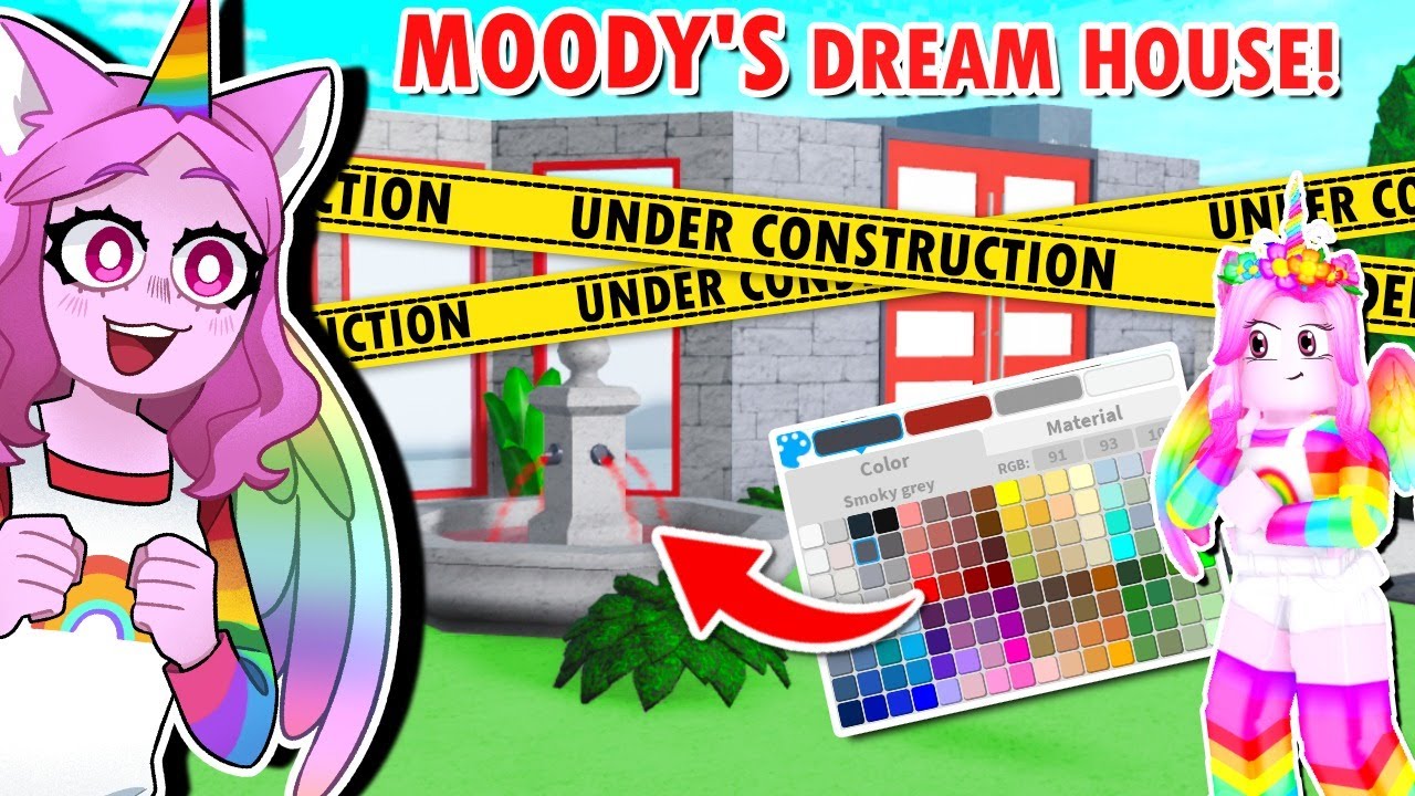 I Built MOODY Her DREAM BLOXBURG HOUSE!! (Roblox) - YouTube