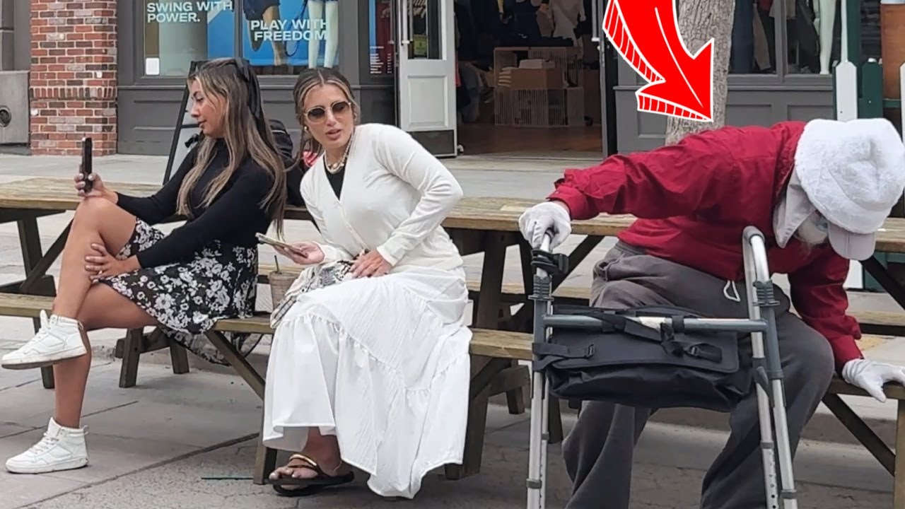 Old Man Sits Next To People And Farts On Them!!