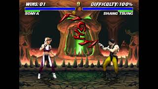 ULTIMATE MORTAL KOMBAT 3 MUGEN SONYA DIFICULDADE 100%