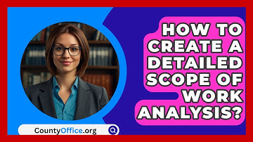 How To Create A Detailed Scope Of Work Analysis? - CountyOffice.org
