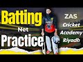 Zas cricket academy in riyadh saudi arabia  batting net practice icc pakistancricket