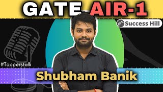 GATE-2023 AIR-1 | Shubham Banik | M.Sc. Geology | Preperation Strategy | Goals and Opportunities