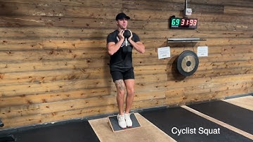 Cyclist Squat with Dumbbell