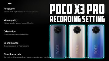 Best Screen Recording Setting For Poco X3 Pro || Audio,60 FPS ,Full Hd Recording Setting Poco X3 Pro