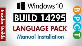 Windows 10 Build 14295- Install Language Pack (Offline) screenshot 2